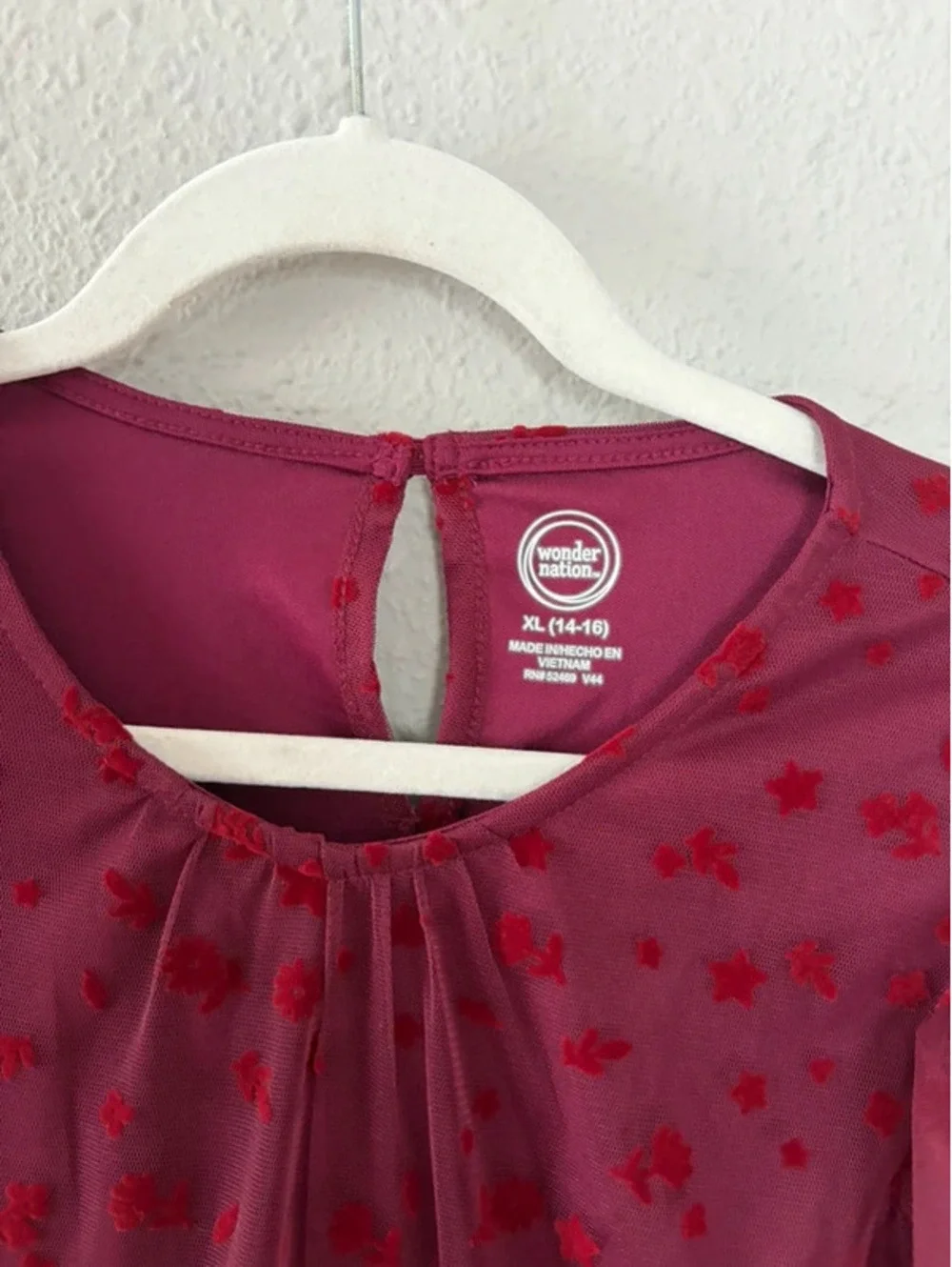 Youth NWT Wonder Nation red dress size XL (14-16)